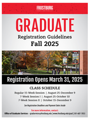 Grad Fall 2025 Scheduling booklet cover