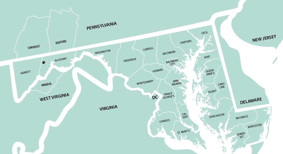 Counselor territory map