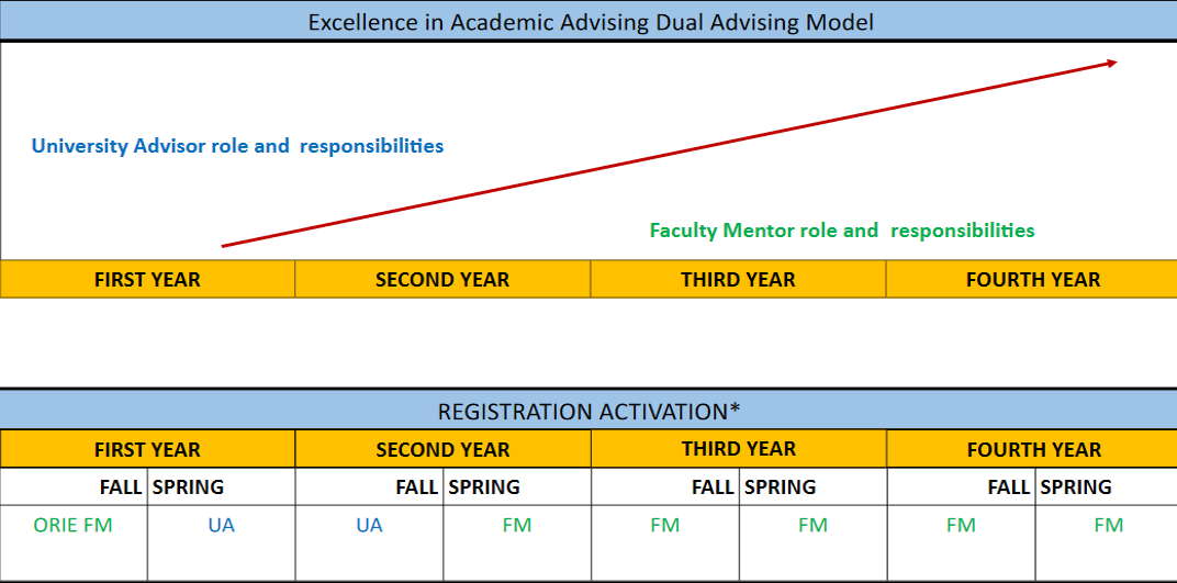Chart Excellence in Academic Advising - Dual Advising Model