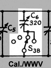 WWV Switch and Trimmer Capacitor