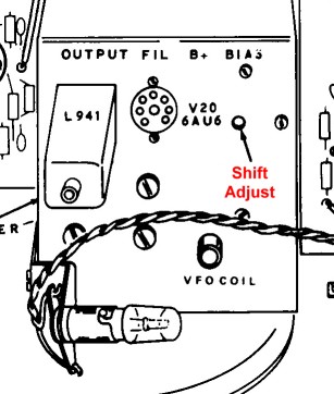 VFO Shifter Adjustment