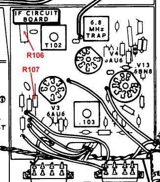 Replacing R106 and R107
