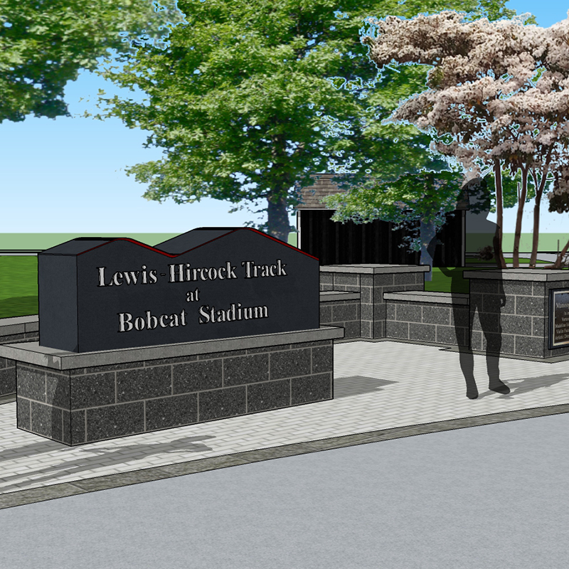 rendering of track commemoration