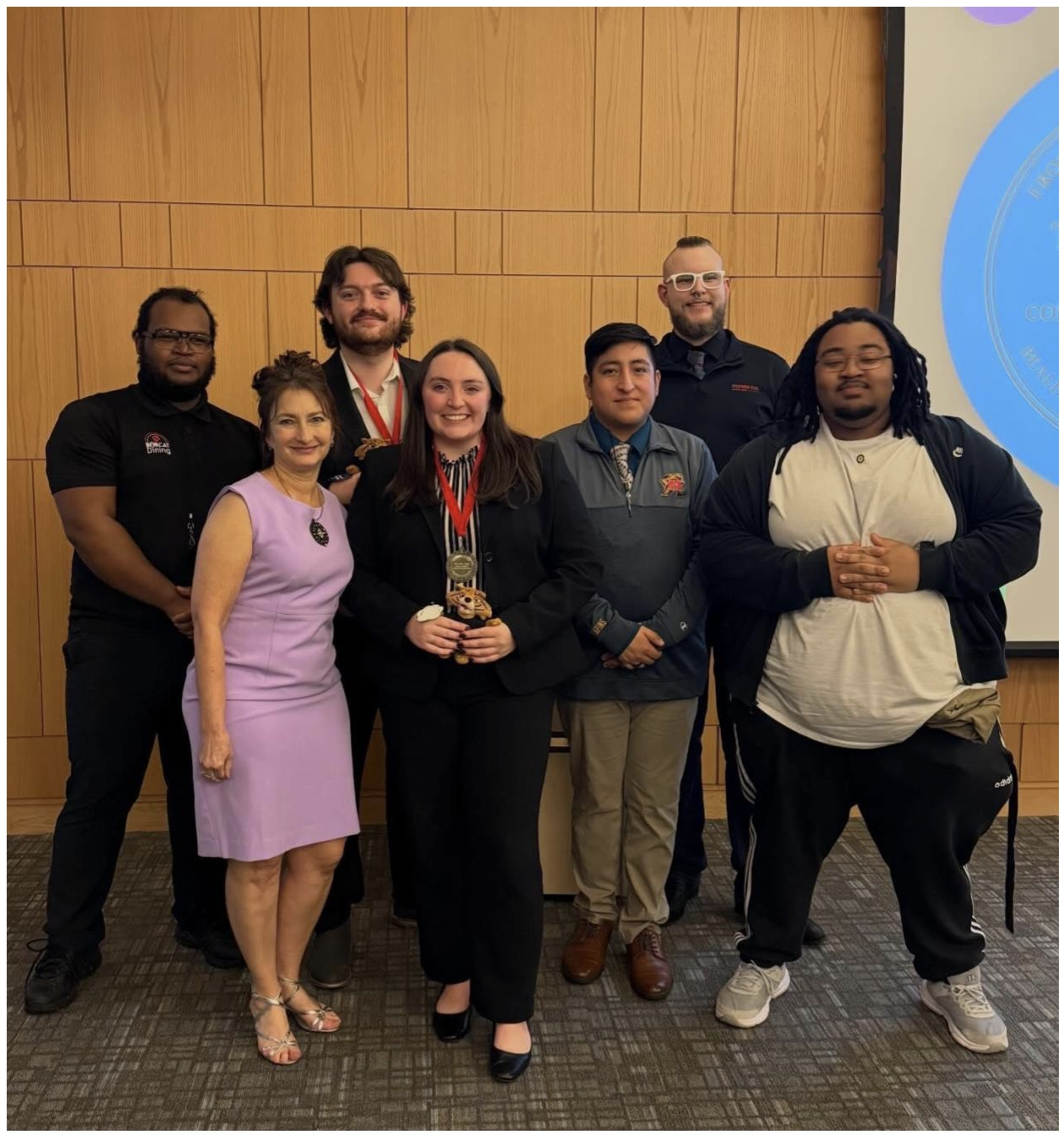 Delta Sigma Pi, Alpha Phi Omega, and Phi Sigma Pi present and place in the Big Ideas Challenge.