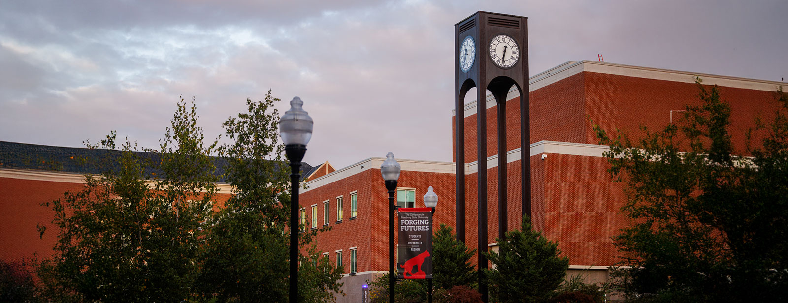 View of the clock tower at FSU